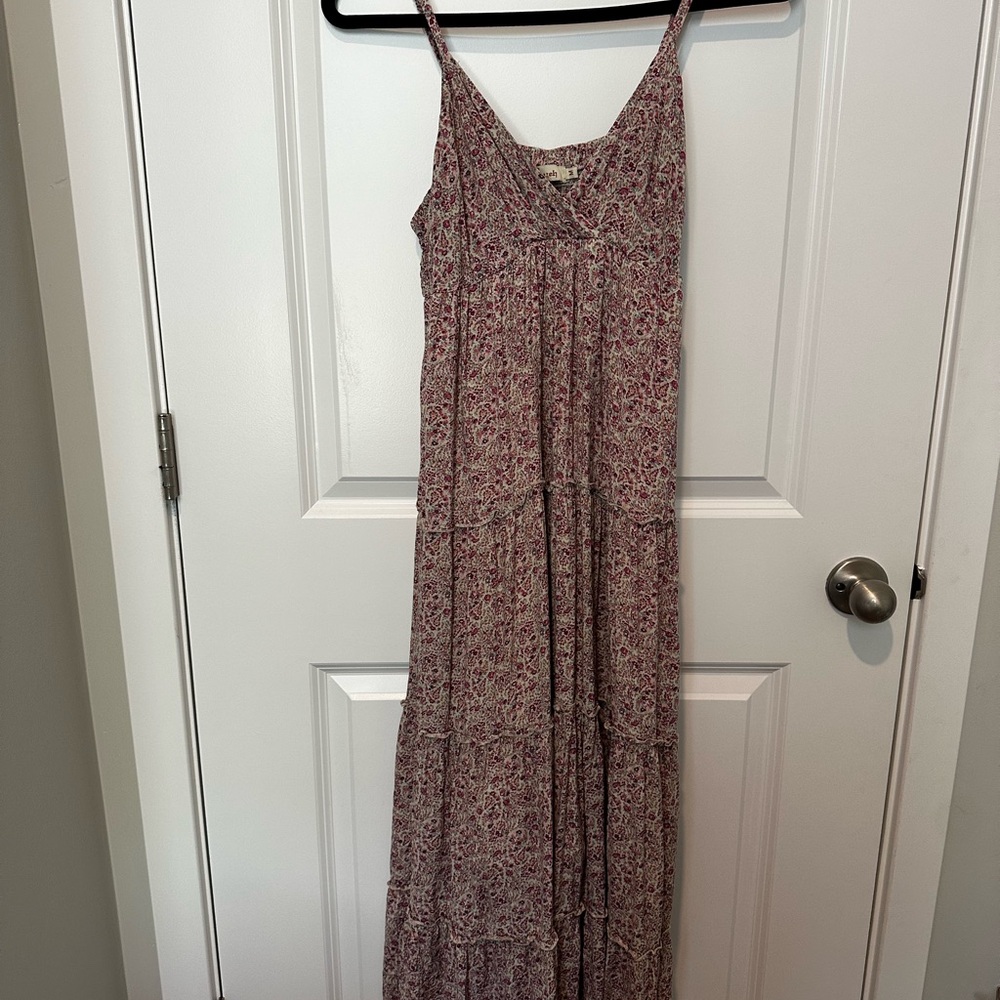 Aryeh Pink and Purple Floral Dress